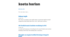 Desktop Screenshot of kostaharlan.net