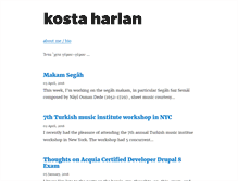 Tablet Screenshot of kostaharlan.net